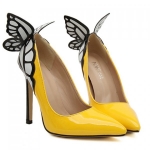Gorgeous Butterfly and Point Toe Design Pumps