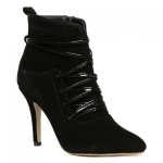 Graceful Criss-Cross and Solid Color Design Women's Ankle Boots